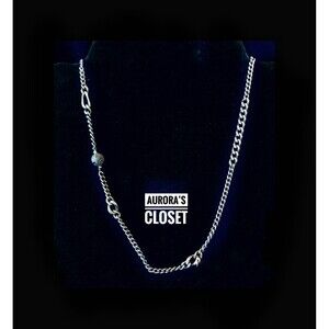 Lava Rock Choker Necklace 925 Silver Chain